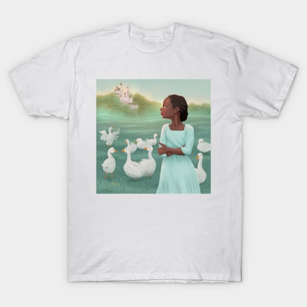 The Goose Girl T-Shirt by LunarFox